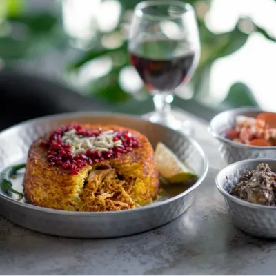 مرغ زرشک مشتی — ته چین طوری (هاشمیه)