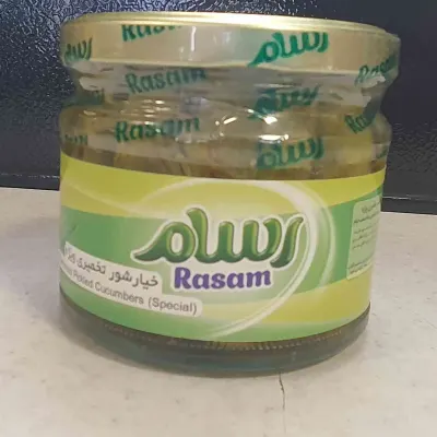 خیارشور شیشه ای رسام — آس پروتئین