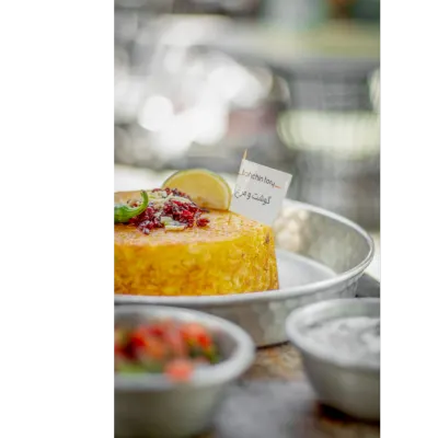 مرغ و گوشت مشتی — ته چین طوری (هاشمیه)