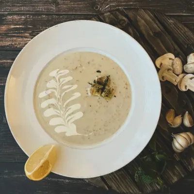 سوپ شیر و قارچ — فست فود ژیوان