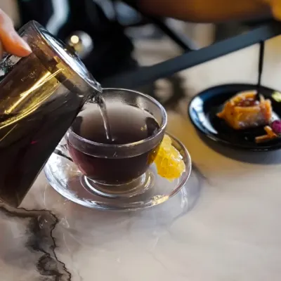 دمنوش گل گاو زبان — مجتمع گردشگری شبهای عنبران