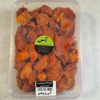خوراک سوسیس و سیب زمینی — آس پروتئین