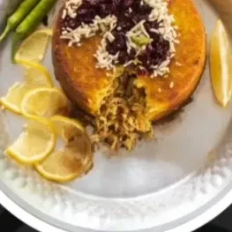 مرغ بادمجون مشتی — ته چین طوری (هاشمیه)