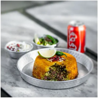 قرمه سبزی — ته چین طوری (هاشمیه)