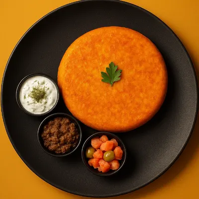 ته چین گوشت و بادمجان — کافه رستوران آفتابگردان