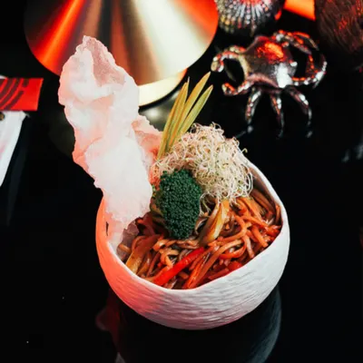 Vegetable oyster noodle — سوشیا